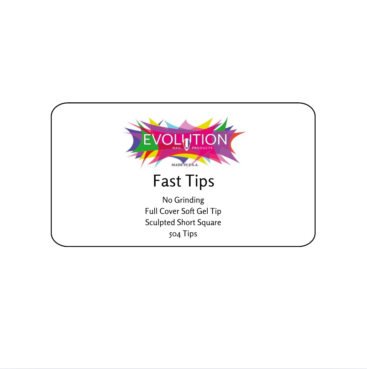 *PRE-ORDERS ONLY*Fast Tips Short Square 504 Count